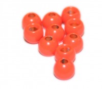 Brass Beads - Fluo Orange